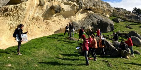 Geology unearthed – a field trip to celebrate the 10 year anniversary of the Alps 2 Ocean Cycle Trail