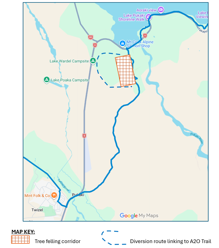 Pukaki Flat trail diversion - Sept-Oct 2026